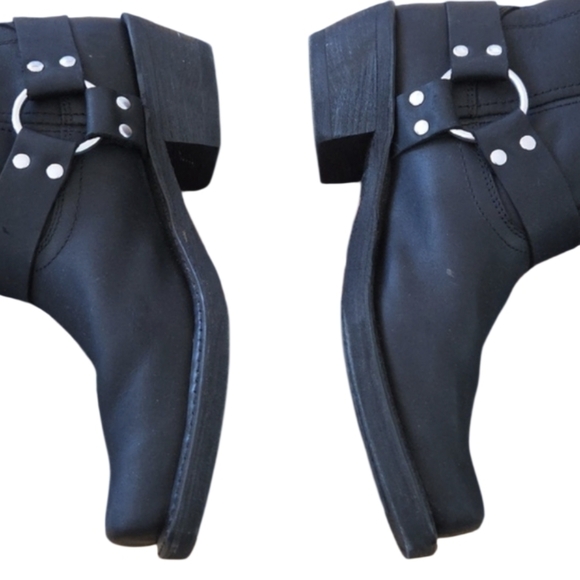 Durango Black Leather Western Boots with Buckle - Picture 4 of 10